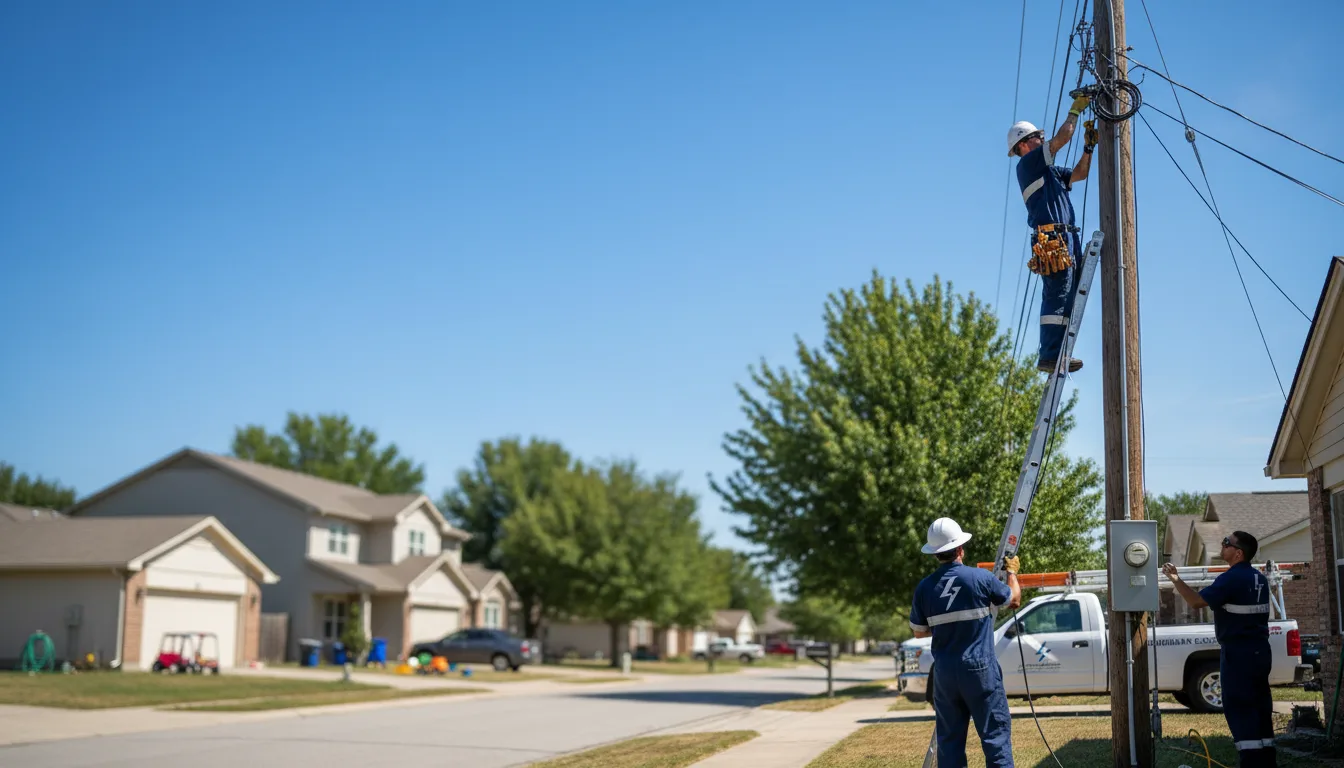 Residential electrician providing installation services in Lupton City, TN